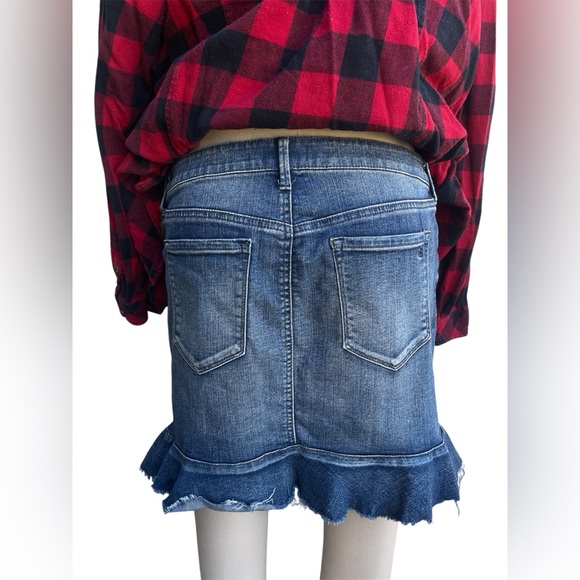 Denim Ruffle Skirt - Picture 2 of 3